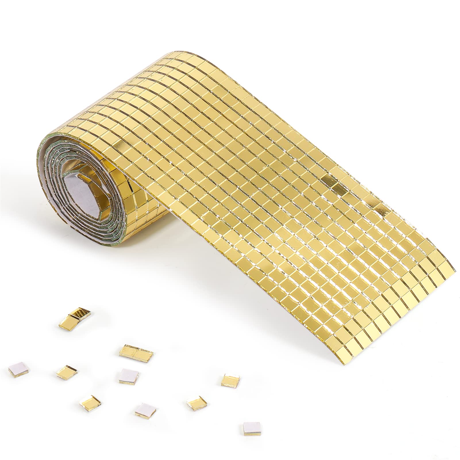 PP OPOUNT 2160 PCS Mini Mosaic Tiles, 1 Roll 5 x 5 mm Self